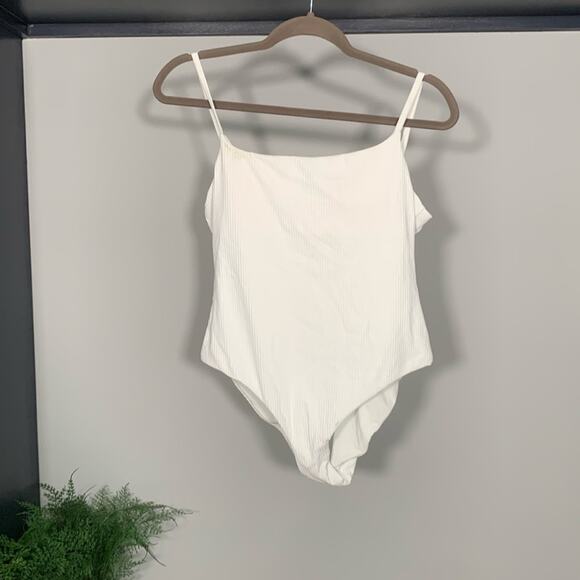 Andie The Jetties One Piece Ribbed White Size M NWOT - Picture 7 of 14